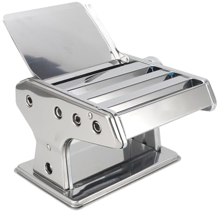Macchina per Fare la Pasta Pressa a Rulli Manuale in Acciaio Inossidabile per Uso Domestico (SILVER)