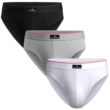 DANISH ENDURANCE Slip Uomo Cotone, Senza Etichetta, 3 o 6 Paia | Slip in cotone traspirante e morbido, senza etichetta, cuciture piatte per comfort quotidiano