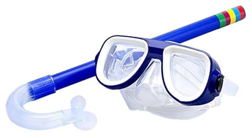 RLVYTA Maschera da Snorkeling Maschera per Occhiali da Nuoto per Bambini, Antiurto, antiappannamento, Fascia per Lo Snorkeling Snorkeling Mask(L)
