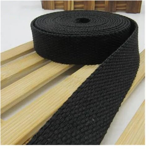 WEOKDFHA sadelgjord 5 meter 25 mm kanvas band bältesväska sadelgjord nylon ryggsäck band sömnadstillbehör (svart)