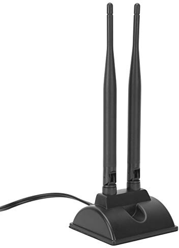 Tomantery Antena WiFi de Doble Banda 6DBI RP‑SMA Señal Fuerte para Enrutador de Red Inalámbrica 4G LTE