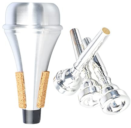 RiToEasysports Ensemble de Sourdine D'embouchure de Trompette, Combo de Silencieux D'embouchure de Trompette 3C 5C 7C pour Instrument de Musique