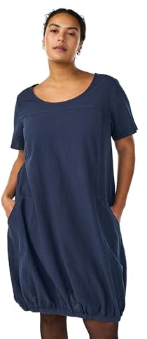 Zizzi Robe en coton à manches courtes pour femme - Taille 42-56 - Vêtement pour femme