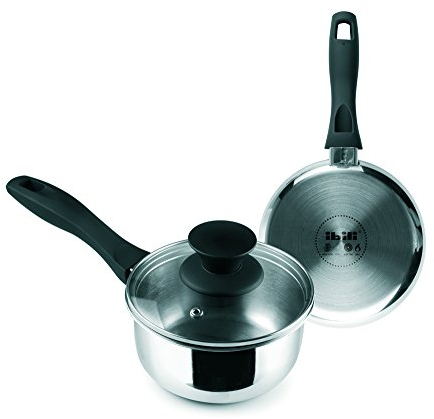 IBILI - Cazo con tapa induktion, 14 cms, Acero inoxidable, Apto para induccion