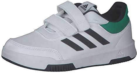 adidas Tensaur Hook and Loop Shoes Laufschuhe, White/Legend Ink/Court Green, 35 EU