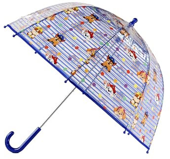 CyP Brands- Paw Patrol- Paraguas, Manual, Paraguas para niños y niñas, 8 varillas y tubo metálico de gran resistencia,