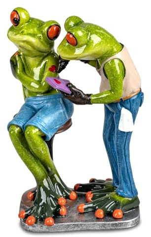 formano wunderschönes Tätoopaar,Froschpaar beim Tätowieren,Tattoo, Froschhausen,Tätowierer, ca. 16 cm groß