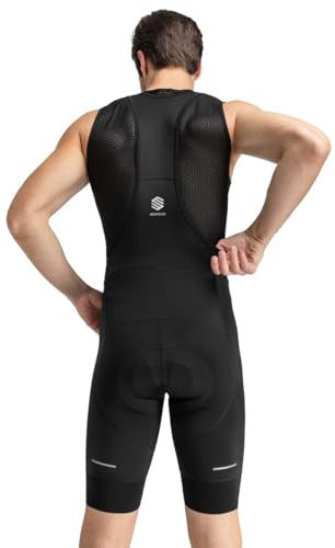 SIROKO - Culotte Reciclado de Ciclismo Malhao - M - Negro