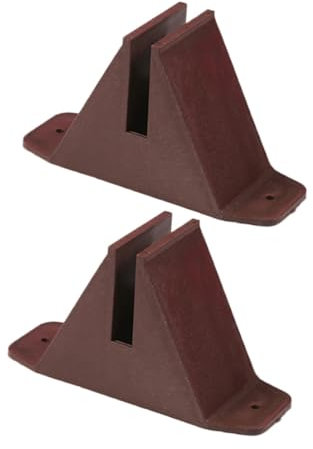 YARNOW 2 Triangulares De Plástico para Valla De Jardín Estabilidad Antivuelco Instalación