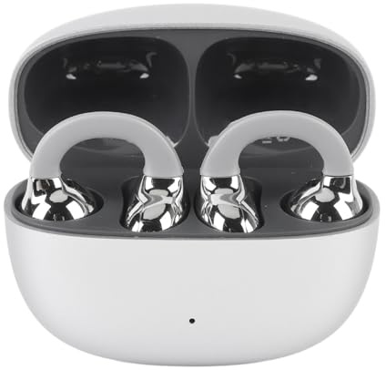 Öppet öronklipp på öronsnäckor, Brusreducerande Trådlöst Bluetooth -klipp på Hörlurar, Ergonomisk öppen öronörlur med 300 MAh -laddningsfodral för Att Driva Cykelkondition