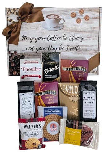Gourmet Coffee Gift Box | Coffee Lover Gift Basket for Birthday, Holidays, Corporate Gifting, Coffee Gift Set for All Occasions | Birthdays, Anniversaries, Christmas, New Year, Coworkers, Business Occasions