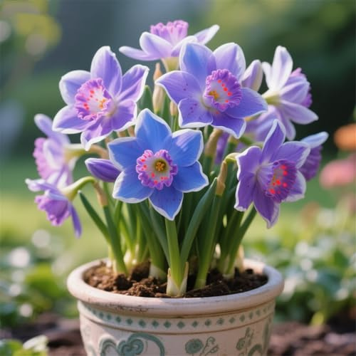 Radici di narcisi,perenne,resistenti,adatte per la decorazione di giardini e balconi/belle/adatte come regali per le feste-4Rizomi-A
