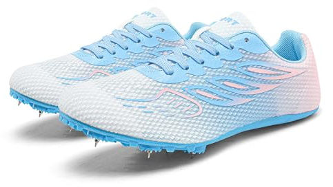 Chaussures de Sport Homme Course à Pied Sprint Piste Adhérentes Respirantes Unisexes Jeunes Athlètes