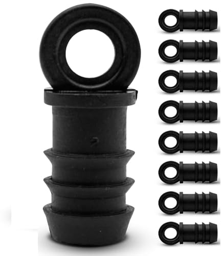 Suinga Tapon Final para Tubo de Riego | Pack 10 unidades Tapon Manguera de goteo 16 mm | Conector Final Riego por Goteo para Huerto, Camping | Accesorios de Riego por Goteo Duraderos