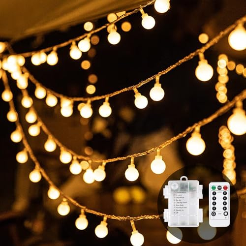 Oreunik weihnachtsbeleuchtung Innen,60 LED 9 Meter Wasserdichte Lichterketten,8 Beleuchtungsmodi Weihnachtsdeko,Weihnachtsdekoration für Schlafzimmer,Innen-und Außenbereich,Geburtstag