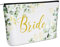 Bride Geschenke Bride Makeup Tasche Bride to Be Kosmetiktasche für Hochzeitstag Tochter Brautparty Verlobungsgeschenk Reise Schminktasche, 23 x 15 cm