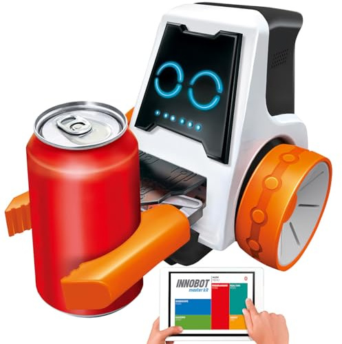 Playtastic Roboter zum selber Bauen: Spielzeug-Roboter-Bausatz mit Bluetooth und App für Programmierung (Arm, Lernroboter, RC)