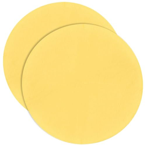 BENECREAT 2 STÜCK Rundes Tonwurftuch, 315 mm Gelbes Töpferton-Wurfkissen Für Töpferwerkzeuge, Zubehör Für Töpfermaschinen, 0.8 mm Dick