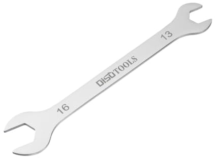 QUARKZMAN Clé Plate 13x16mm Métrique Sablée Plaquée Acier Inoxydable 3cr13 | Clé Plate Fine À Douille Ouverte, Clé Double À Extrémité Fine Pour Entretien Ménager Et Réparations Générales