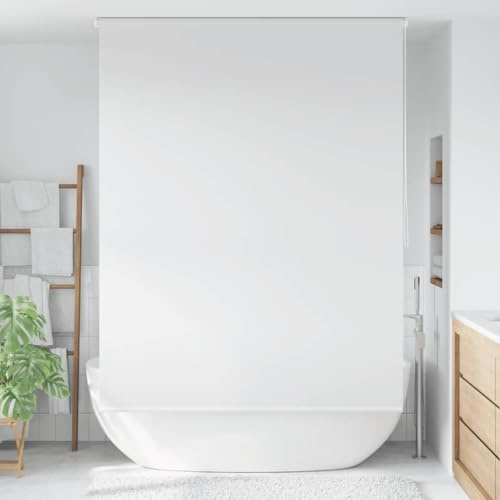 Générique Store Roulant de Douche 160x240 cm Blanc,Rideaux de Douche,1.94KG-142845