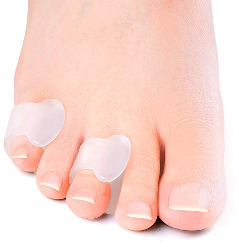 Welnove Zehentrenner, Gel-Zehenspreizer, Kleine Bunion korrektur zur Verhinderung von Reibung und Druckentlastung (12 Stück)