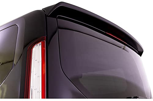 Spoiler posteriore RDX Racedesign per Ford Tourneo Custom & Transit Custom 2012-2018 & FL 2018- (con portellone) in poliuretano nero, pronto per la verniciatura