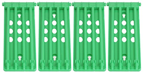 4 Uds Soporte de Anillos para Patas de Pájaro, Soporte de Anillos de Pie de Palomas de Plástico Marco de Entrenamiento de Pájaros Proveedor de Palomas Accesorio de Palomas Mensajeras(Verde)