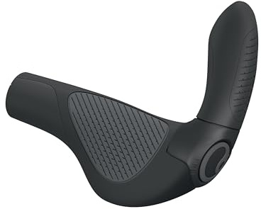 Ergon GP4 EVO Bicycle Grips with built in Bar Ends, Black, Large