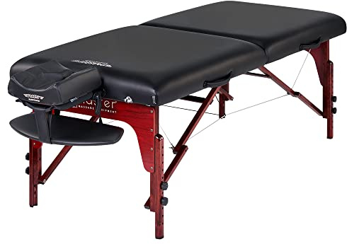 Master Massage 31 Montclair Pro Portable Massage Table Package, Memory Foam Cushioning, Reiki Panels, Shiatsu Cable Release- Tattoo Table, Spa Bed, Facial Bed