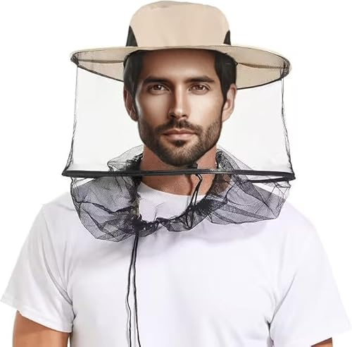 Aventik Adjustable Mosquito Hat with Netting for Maximum Bug Pair with Mosquito Jacket