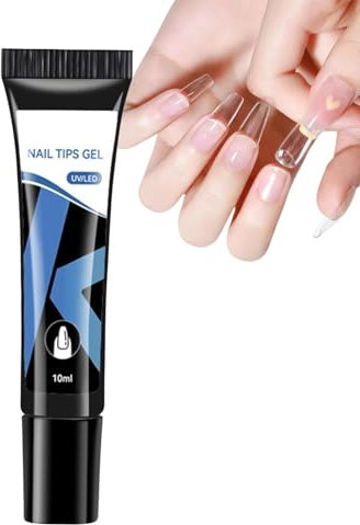 Solider Nagelkleber für Press On Nails - 10ml Nagelkleber für Kunstnägel Extra Stark Nagelspitzen Tips - UV Gel Kleber Nägel für Gelnägel, Nagelverlängerungen zur Verstärkung