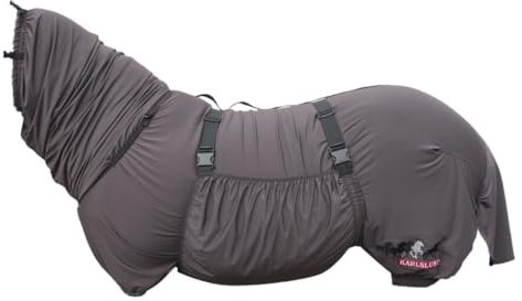 NETPROSHOP Flexible Ekzemdecke Fliegendecke für Islandpferde Fliegenschutzdecke Isländer Größe 125