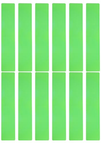 Mikinona 12PCS Tennis Court Boundary Markers Anti-slip Flat Rectangular Spot Pads for Soccer Football Basketball Training Stable Grip Sports Field Court Marking Mats for Indoor Outdoor