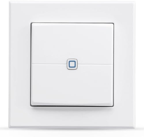 Homematic IP Smart Home Wall Switch - 2-Gang Wall Switch, Two Buttons, Accessories for Your Homematic IP Smart Home, Universal, Switches Actuators and Thermostats, Wireless, 161830A0