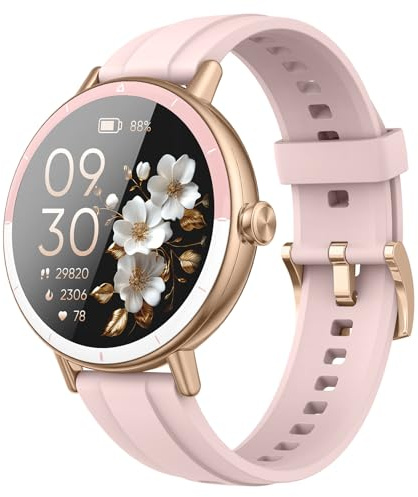 Reloj Inteligente Mujer, 1.27 HD Smartwatch Mujer con Llamadas Bluetooth, 2026 Smart Watch con Pulsómetro/Monitor de Sueño/Podómetro, IP68 Pulsera Actividad con 110+ Modos Deportivos para Android iOS