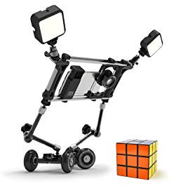 DREAMGRIP Still & Motion Camera Support Kit | Universal modular kit with Handheld Stabilizer and Tabletop Mobile Rolling Slider Dolly