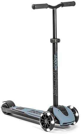 Scoot & Ride Highwaykick 5 LED Scooter Roller Kunststoff/Metall Steel, Maße: ca. 55cm x 15cm x 24cm, 96434
