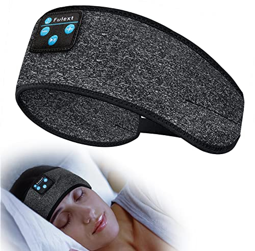 Voerou Casque de Sommeil Bluetooth, Casque Réglable, 10+ Heures de Lecture avec Haut-Parleurs Stéréo HD Hi FI, Parfait pour le Sommeil, l'Entraînement, le Yoga, les Voyages