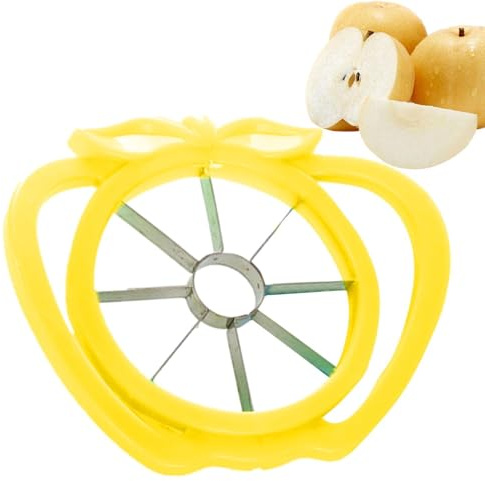 Cortador de manzanas, cortador de manzanas, cortador y descorazonador de manzanas, cortador de frutas, cortador de frutas de acero inoxidable, divisor de frutas y verduras para manzanas, peras, piñas