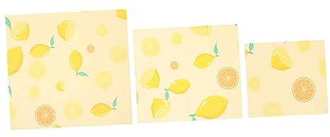 COLLBATH Fogli Riutilizzabili Per Alimenti in Cera D'api Biologica Pellicola Alimentare Sostenibile Tessuto Di Cera D'api Per Coprire Ciotole