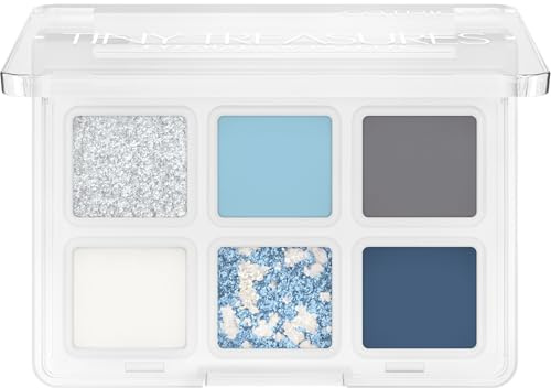 Catrice Tiny Treasures palette di Ombretti, brillante, brillantinata, metallica, opaca (4.2g)