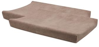 Jollein Wickelauflagenbezug Frottee – Milky Coffee – 2er Pack – 50x70cm – 85% Baumwolle, 15% Polyester – OEKO-TEX Zertifiziert – Bezug Wickelauflage