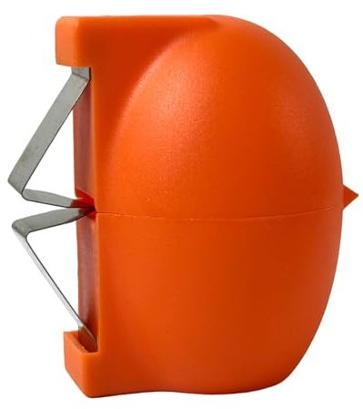 Egg Shell Opener ｜Eggs Peeler Shell Remover ｜Multifunctional Egg Separator for Raw and Hard-Boiled Eggs ｜ Portable Stainless Steel Egg Cracker Kitchen Tool (Orange)