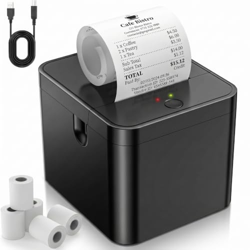Impresoras térmicas de 58 mm portátiles, Bluetooth y USB Servicio multipropósito de impresoras de Etiquetas de Doble Modo