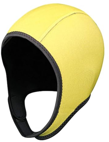 AMSLSIU Gorro de Buceo de Neopreno de 3 mm, Impermeable, para Hombres, Mujeres y niños. Disfrute del Buceo, el Kayak, el Surf, Las Actividades acuáticas, el esnórquel, el, Amarillo, 3 mm