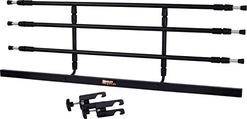 dobar Walky Guard 62201 Grille de séparation de Coffre pour Chien réglable 29-45 x 85-152 cm Noir.