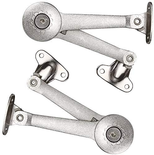 STARVAST 2 x 18kg Soft Close Hinges Adjustable Opening Hold for Boot Lid Cabinet