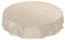 ANRO Wachstuchtischdecke Wachstuch Wachstischdecke Tischdecke Wachstuchdecke Beige Leinenoptik Rund 140cm eingefasst
