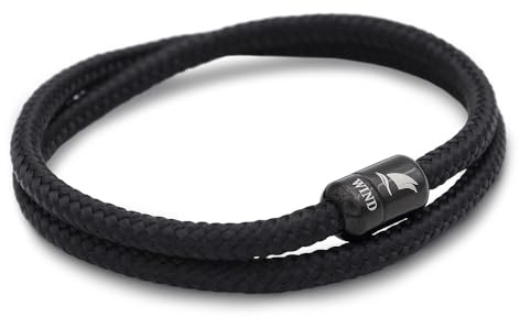 Wind Passion – paracord armband för män – armband för kvinnor – reparmband sträng med magnetiskt lås – handledsarmband – handgjorda surfarmagnetiska armband – robust och vattentätt, Small (Wrist size