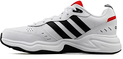 adidas Strutter Shoes, Zapatillas Hombre, Cloud White Core Black Active Red, 43 1/3 EU